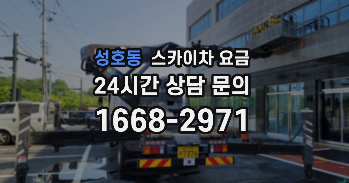 성호동 스카이차 요금