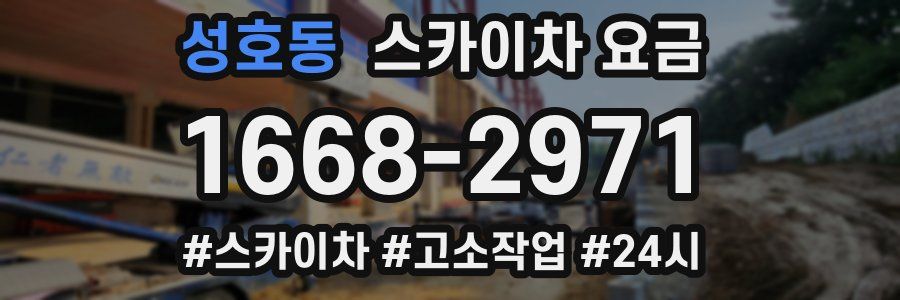 성호동 스카이차 요금