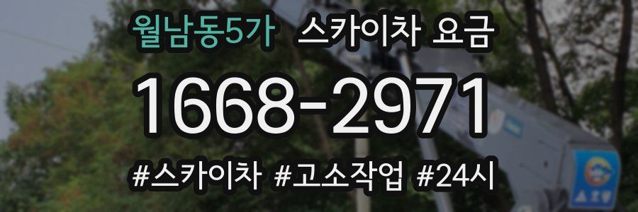 월남동5가 스카이차 요금