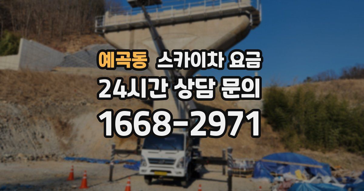 예곡동 스카이차 요금