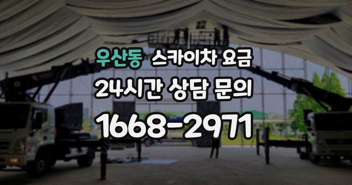 우산동 스카이차 요금