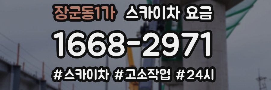 장군동1가 스카이차 요금