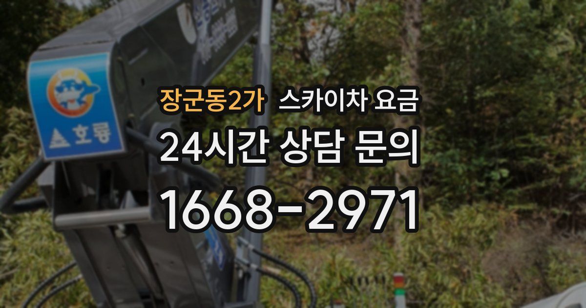 장군동2가 스카이차 요금
