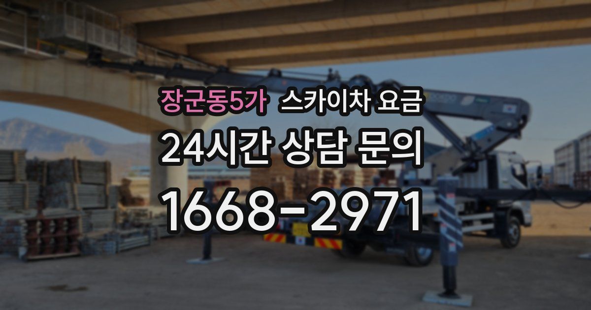 장군동5가 스카이차 요금