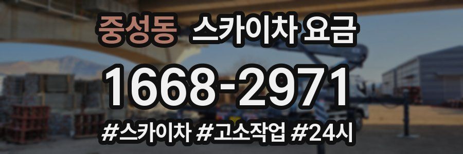 중성동 스카이차 요금
