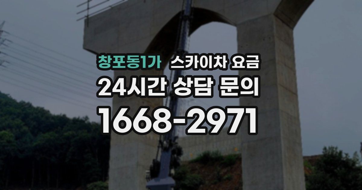 창포동1가 스카이차 요금