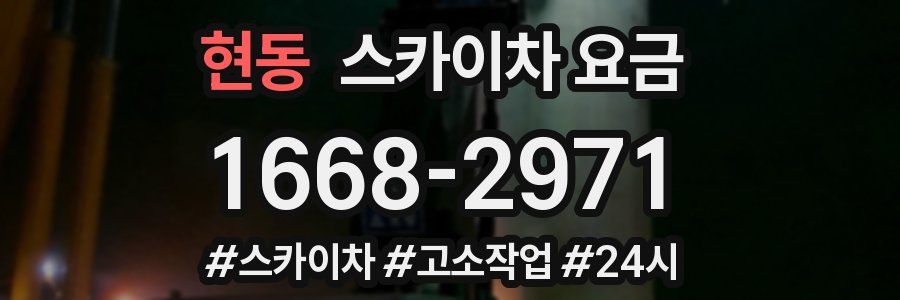 현동 스카이차 요금