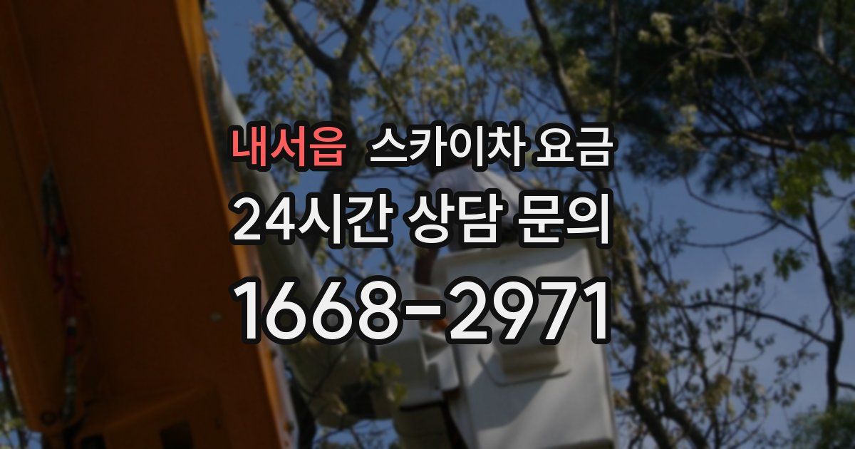 내서읍 스카이차 요금
