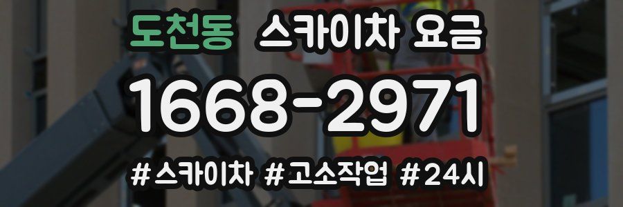 도천동 스카이차 요금