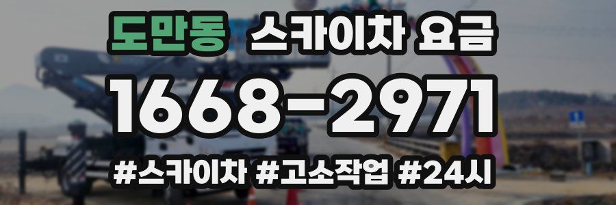 도만동 스카이차 요금