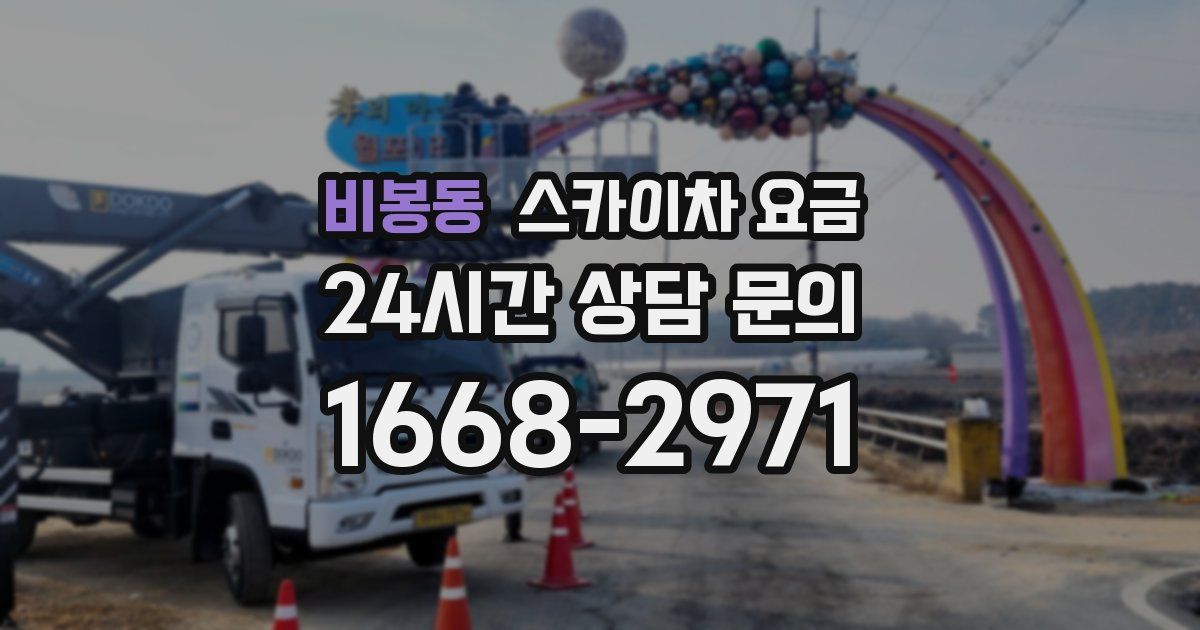 비봉동 스카이차 요금