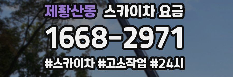 제황산동 스카이차 요금
