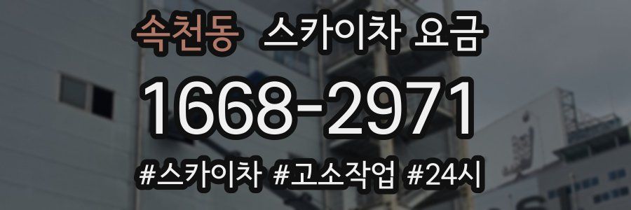 속천동 스카이차 요금