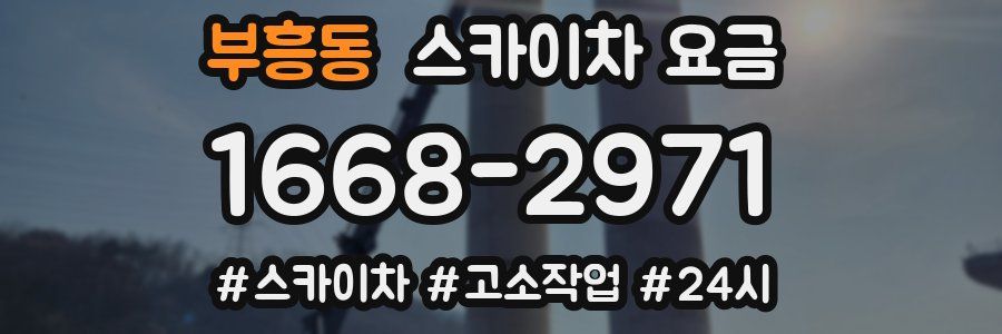 부흥동 스카이차 요금
