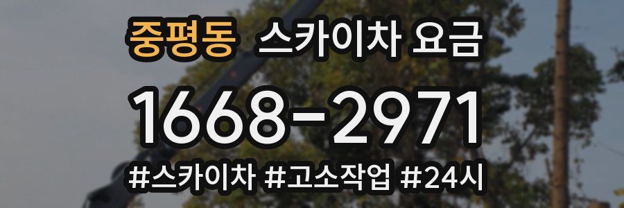 중평동 스카이차 요금