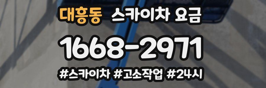 대흥동 스카이차 요금