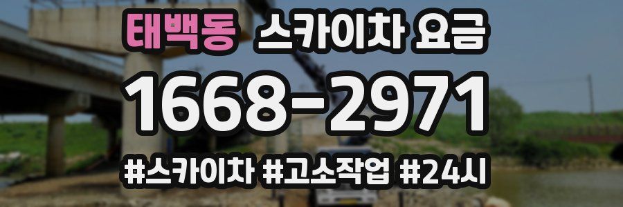 태백동 스카이차 요금