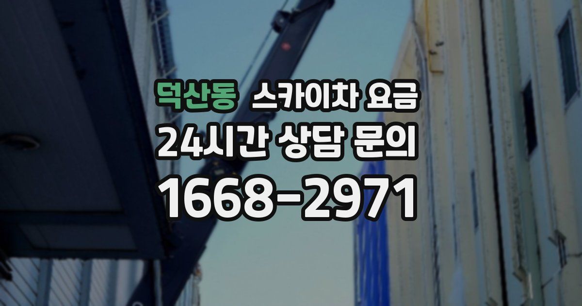 덕산동 스카이차 요금