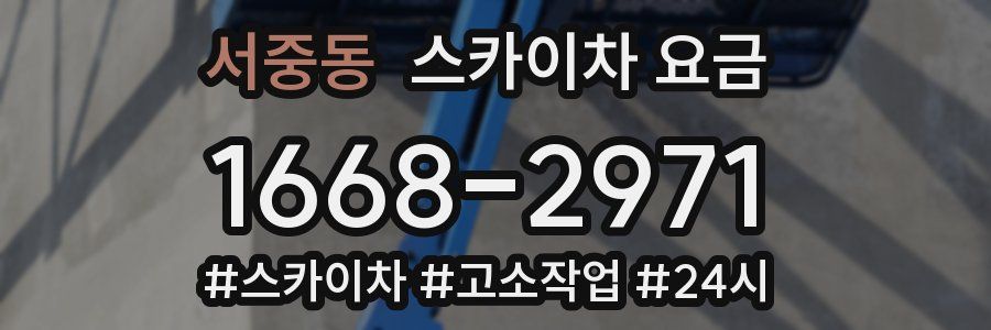서중동 스카이차 요금