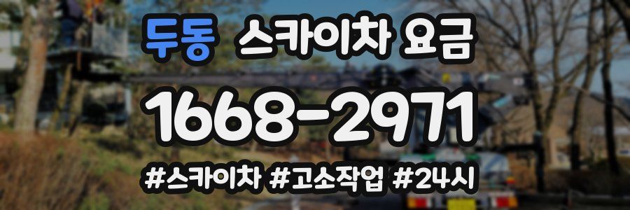 두동 스카이차 요금