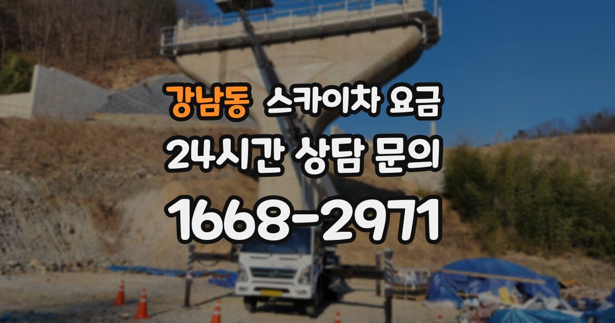강남동 스카이차 요금