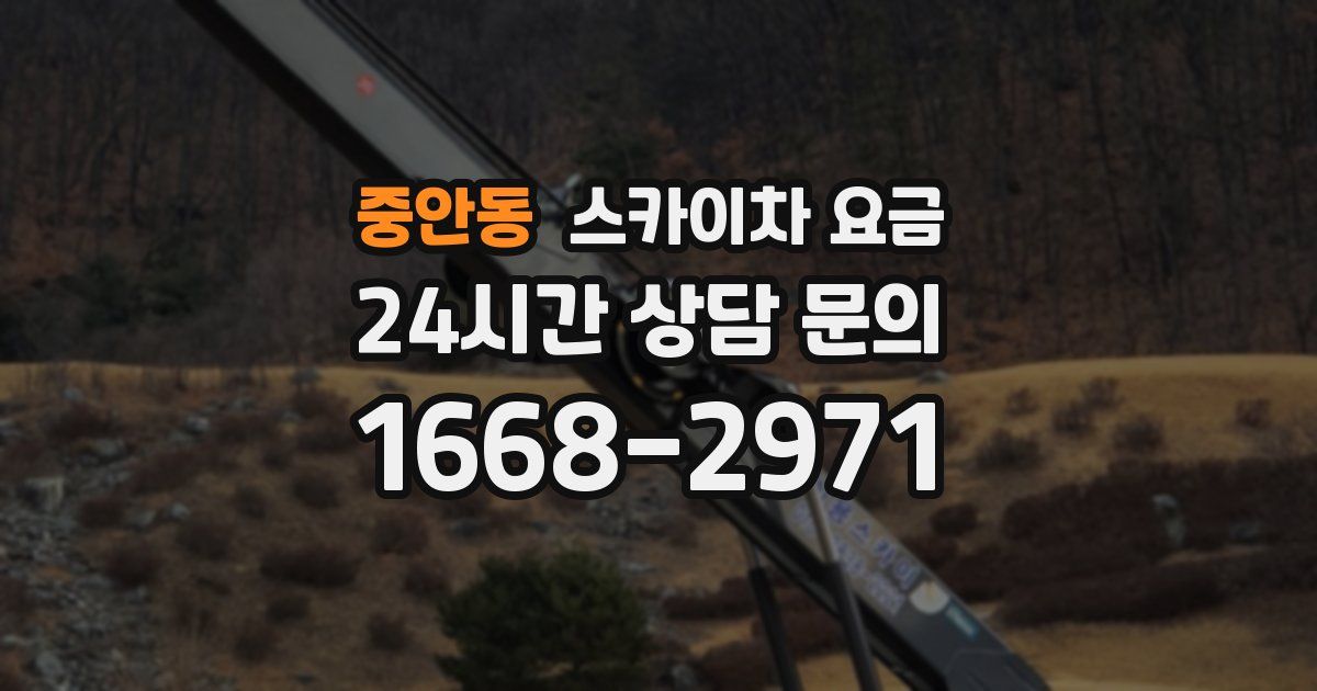 중안동 스카이차 요금