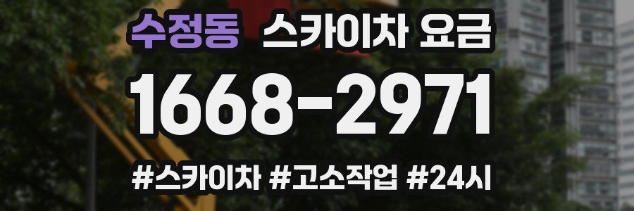 수정동 스카이차 요금