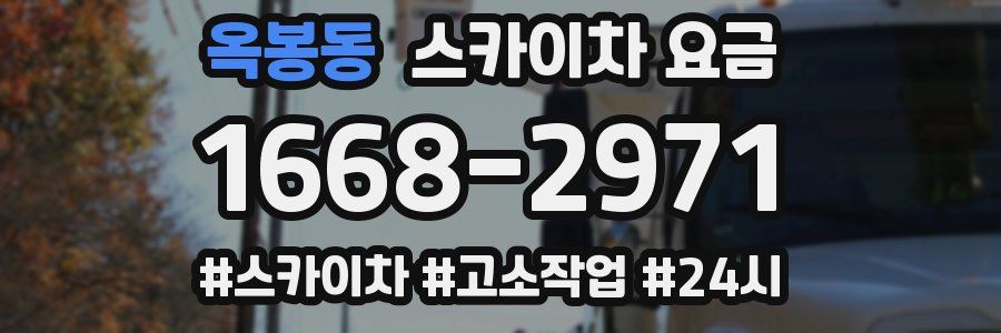옥봉동 스카이차 요금