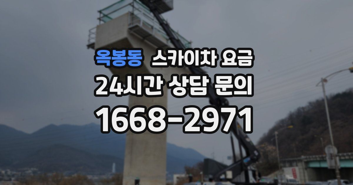 옥봉동 스카이차 요금