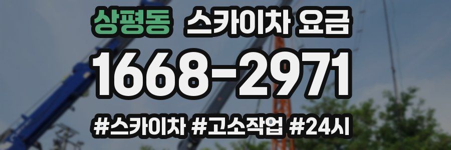 상평동 스카이차 요금