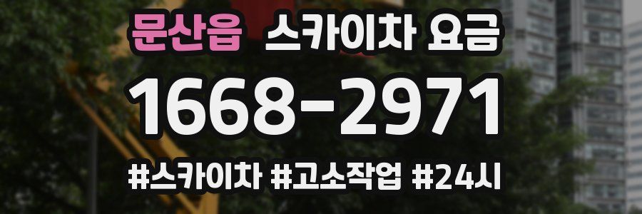 문산읍 스카이차 요금