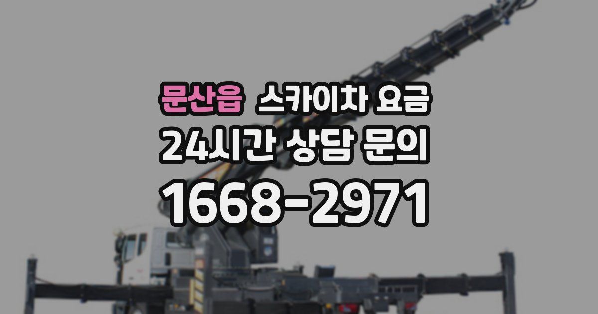 문산읍 스카이차 요금