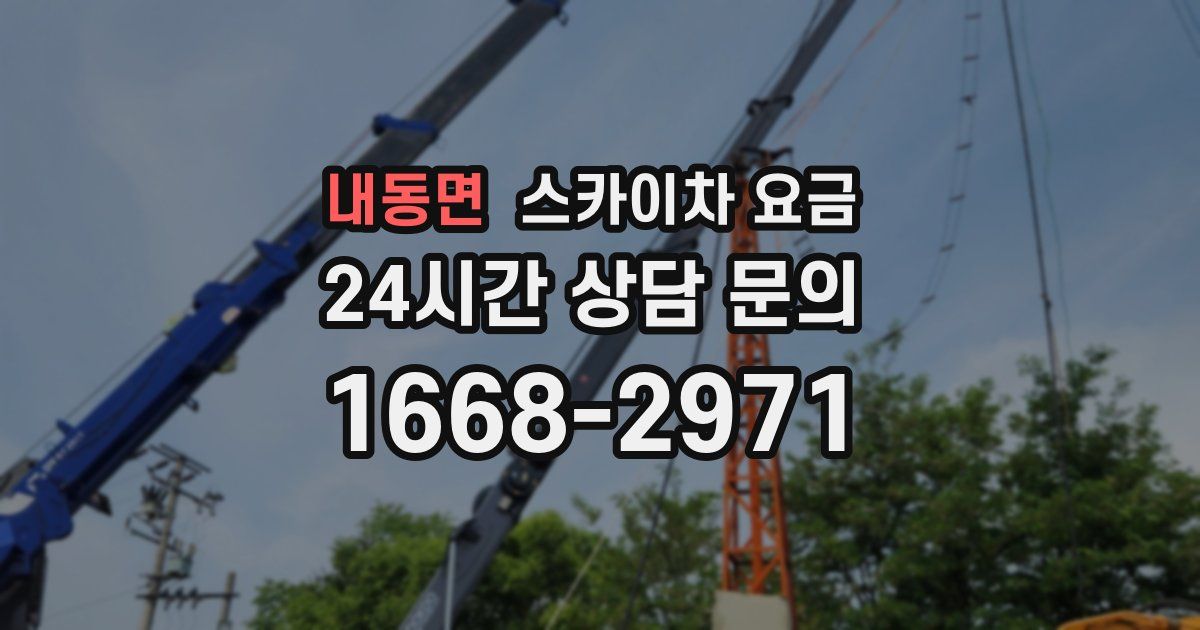 내동면 스카이차 요금