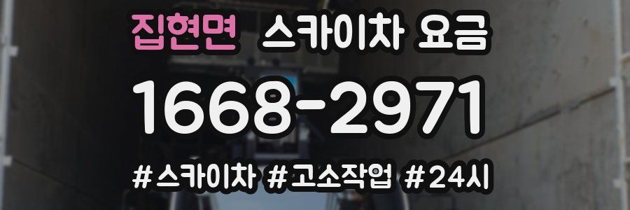 집현면 스카이차 요금
