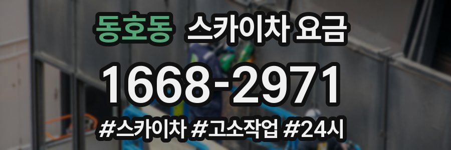 동호동 스카이차 요금