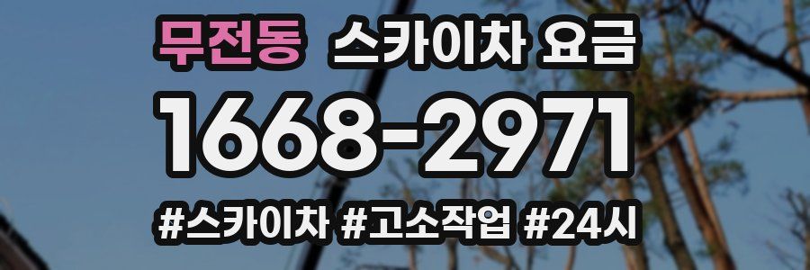 무전동 스카이차 요금