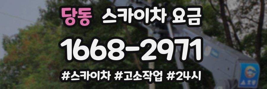 당동 스카이차 요금