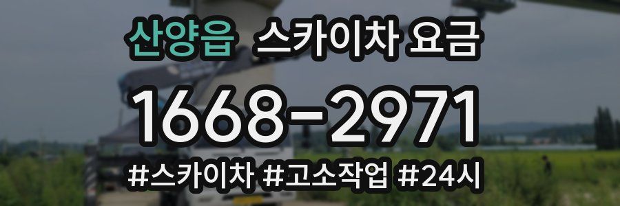 산양읍 스카이차 요금