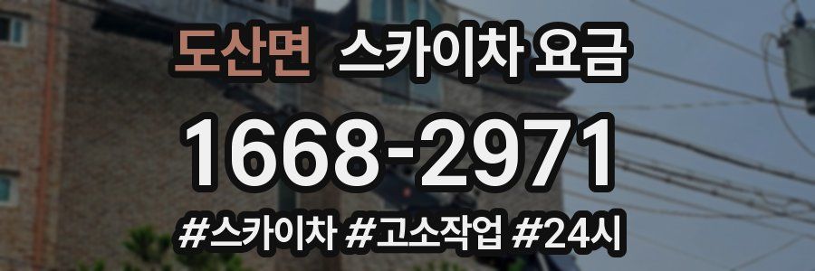도산면 스카이차 요금
