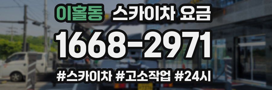 이홀동 스카이차 요금