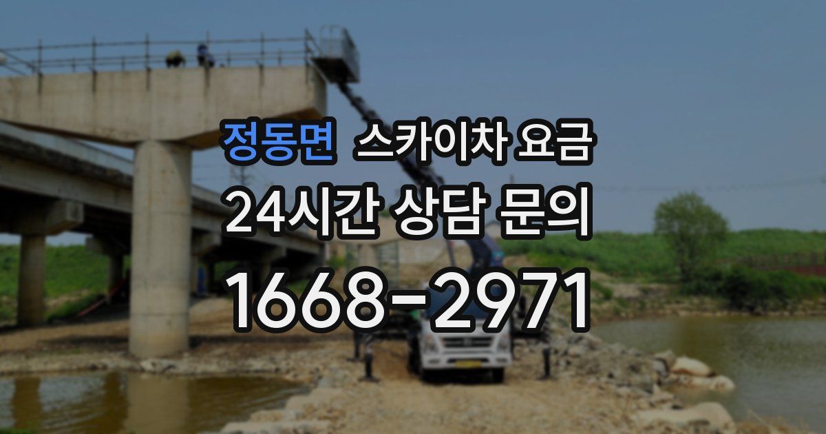 정동면 스카이차 요금