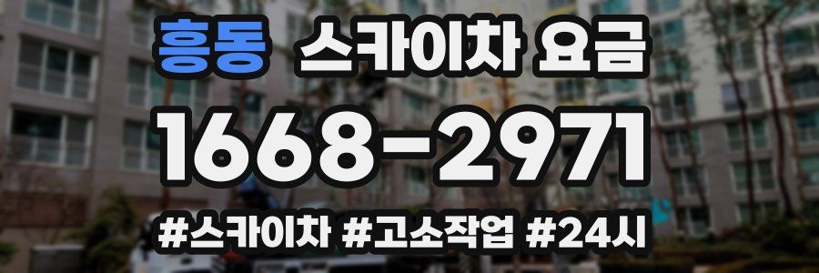 흥동 스카이차 요금