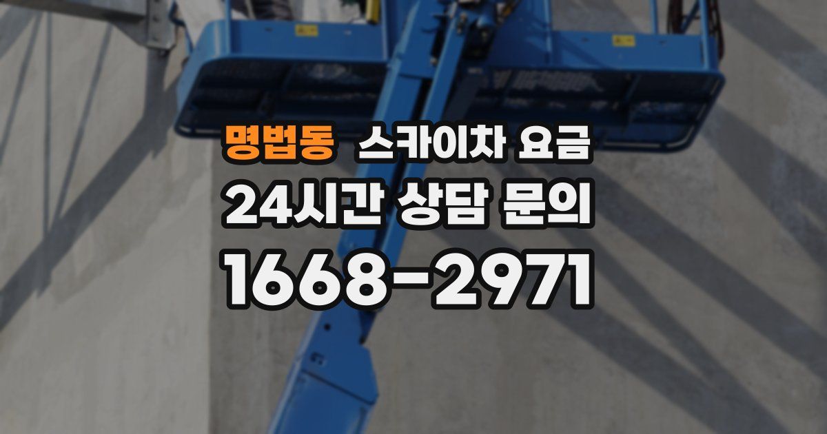 명법동 스카이차 요금