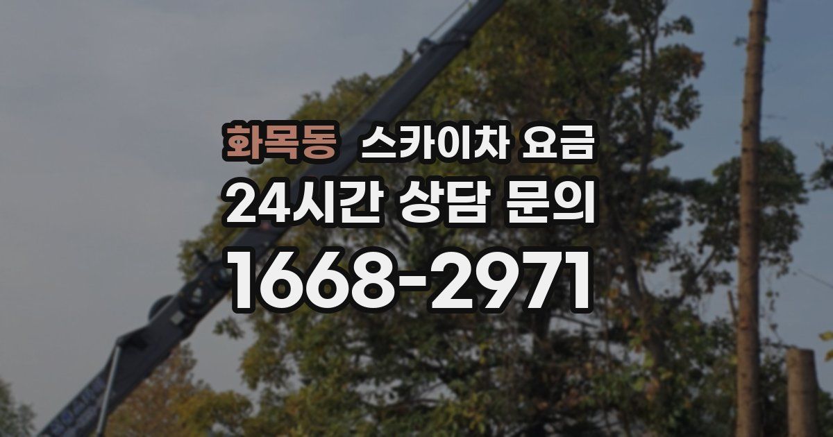 화목동 스카이차 요금