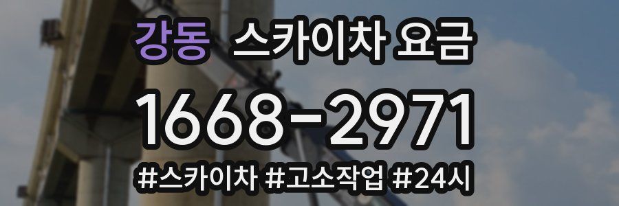 강동 스카이차 요금