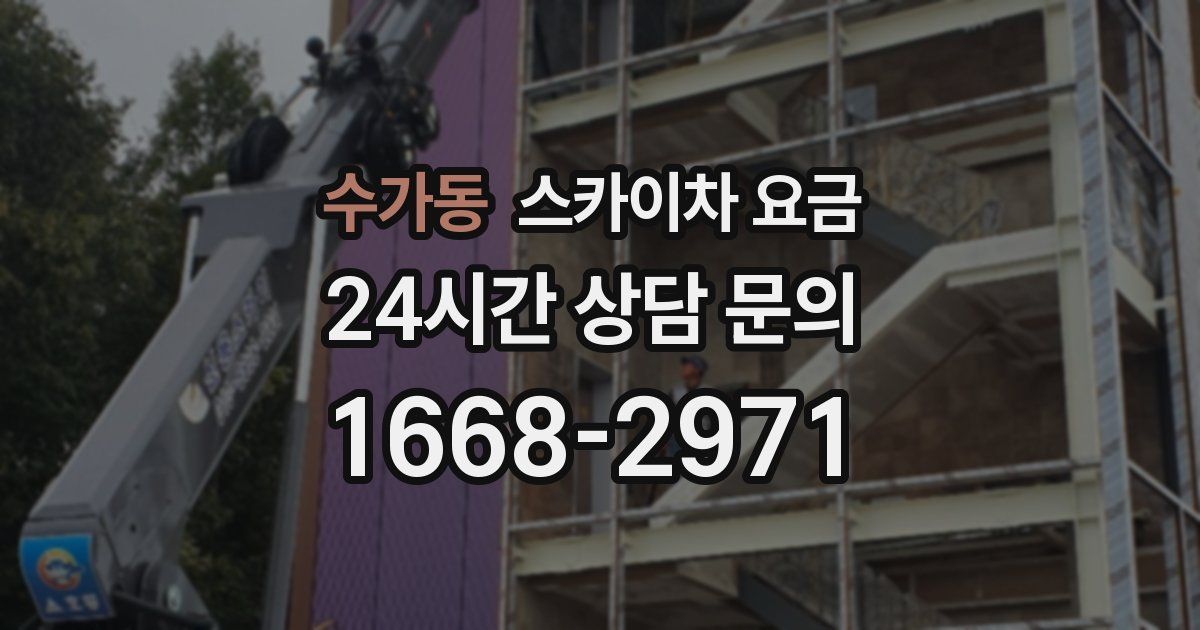 수가동 스카이차 요금