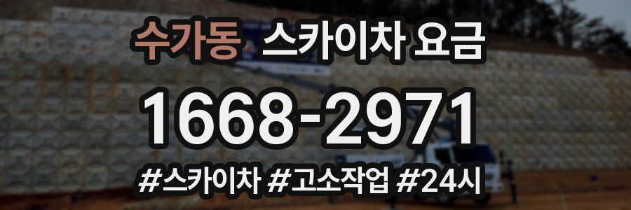 수가동 스카이차 요금