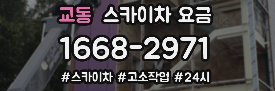 교동 스카이차 요금