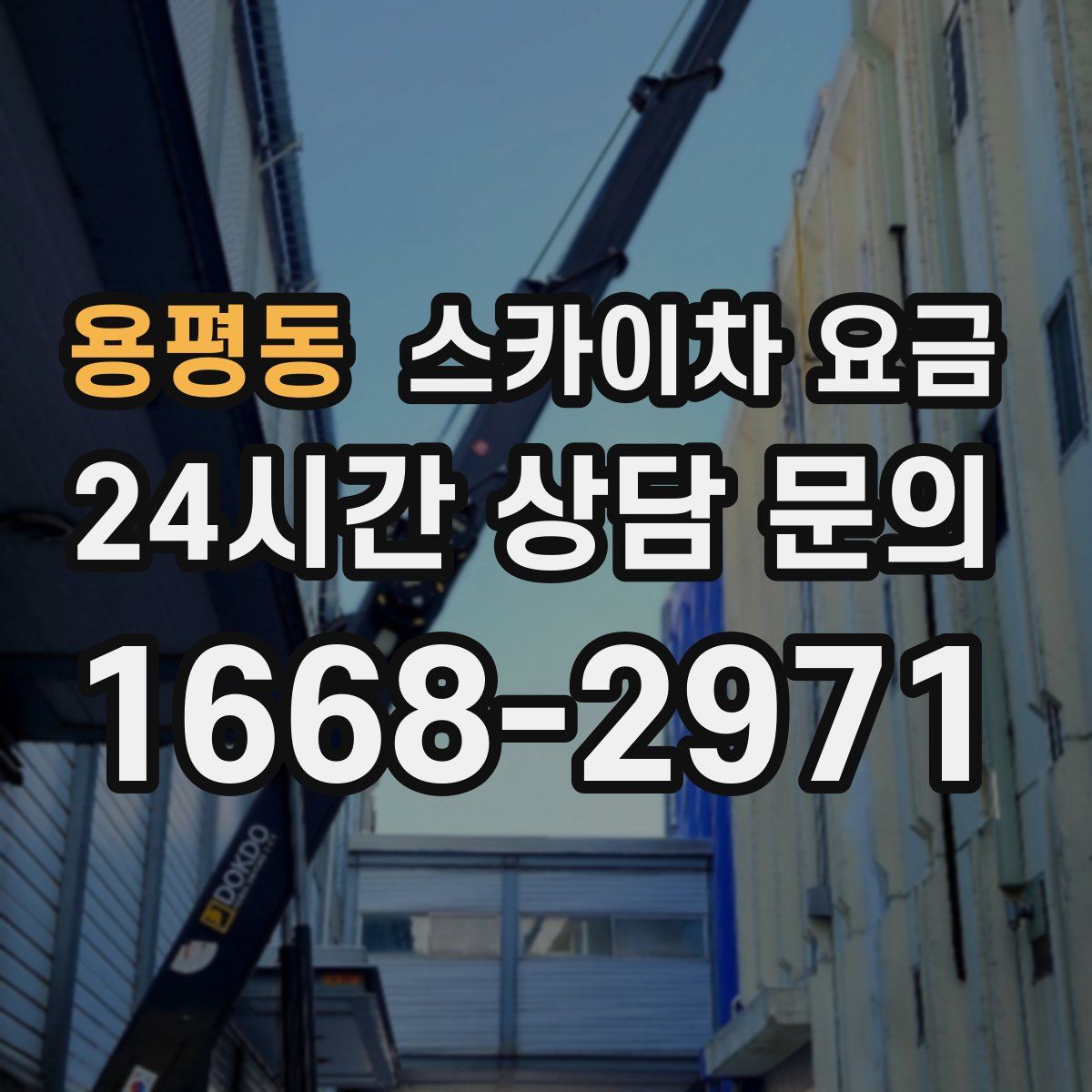 용평동 스카이차 요금