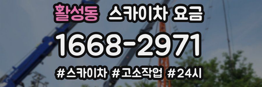활성동 스카이차 요금